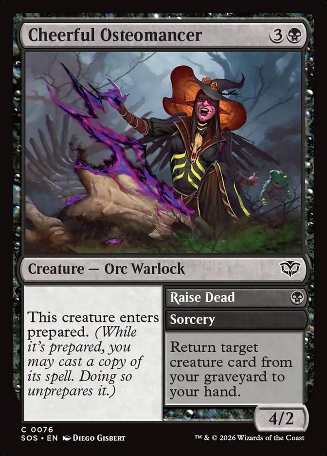 Cheerful Osteomancer // Raise Dead