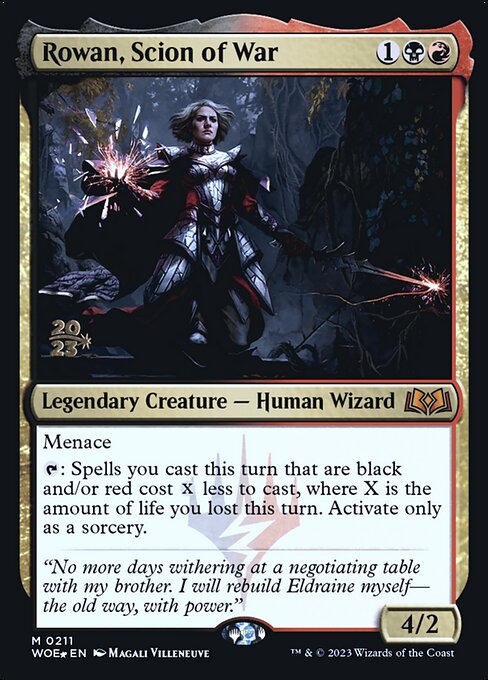 Rowan, Scion of War
