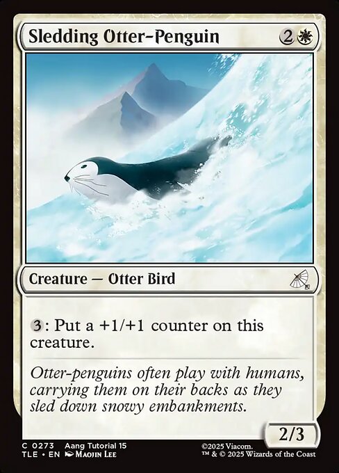 Sledding Otter-Penguin