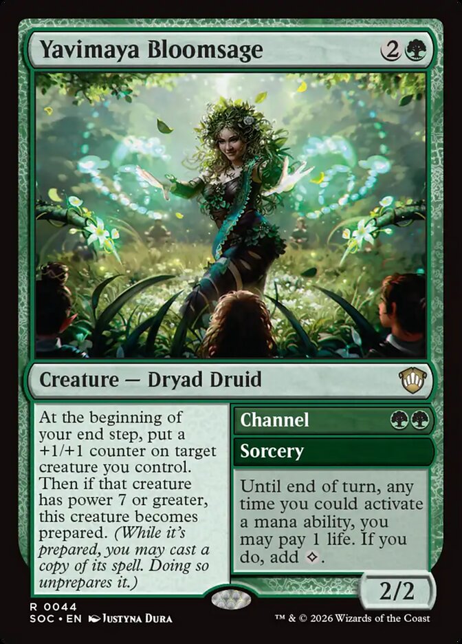 Yavimaya Bloomsage // Channel