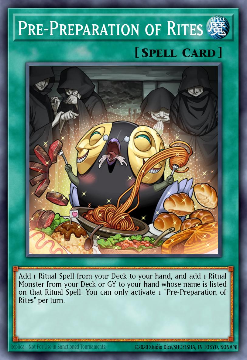 Pre-Preparation of Rites