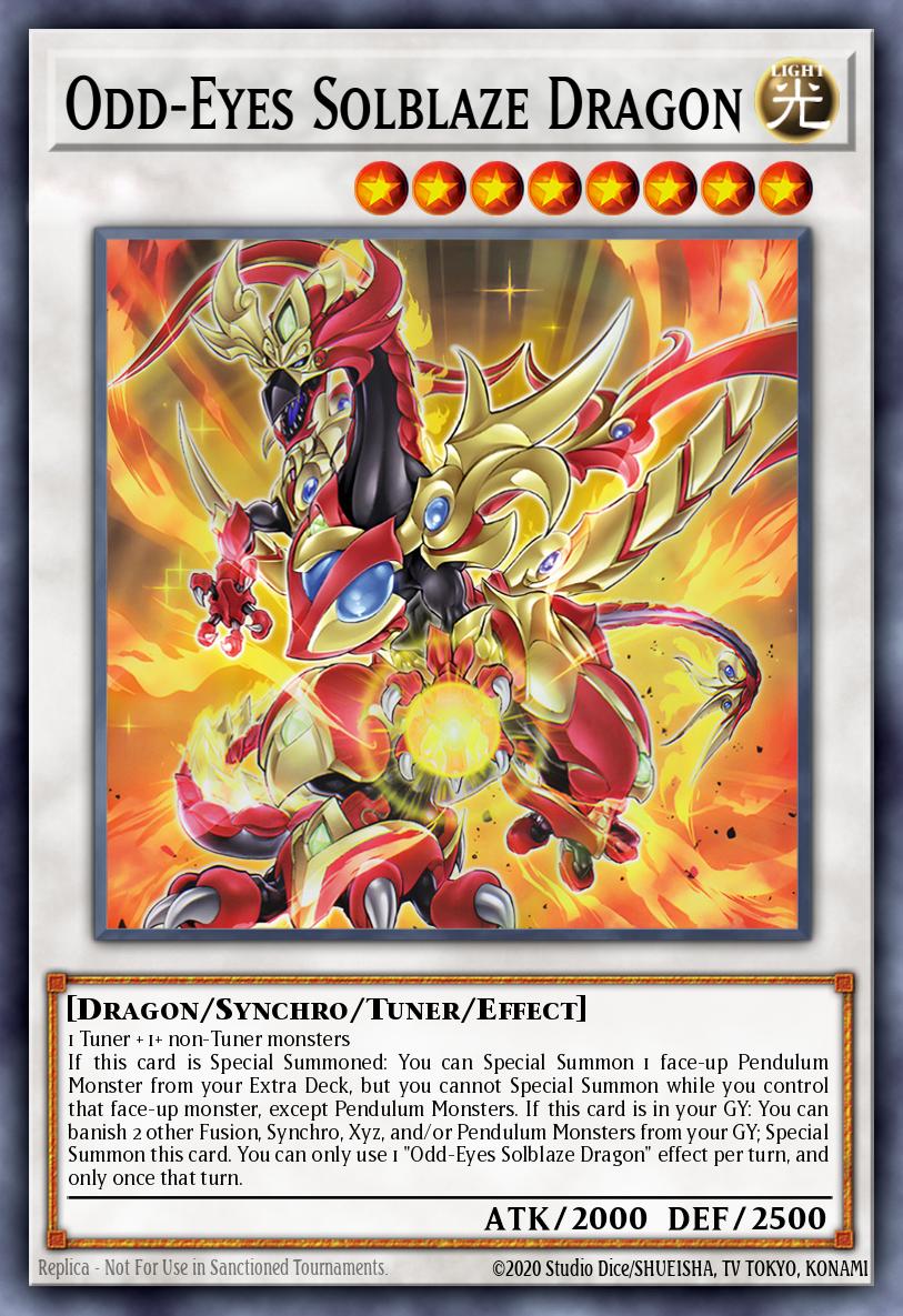Odd-Eyes Solblaze Dragon