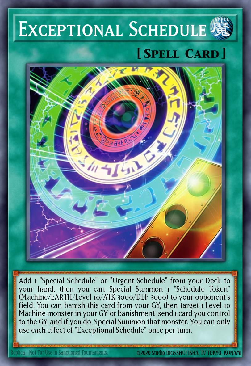 Exceptional Schedule