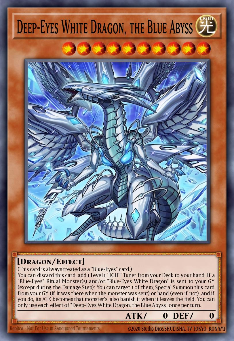Deep-Eyes White Dragon, the Blue Abyss