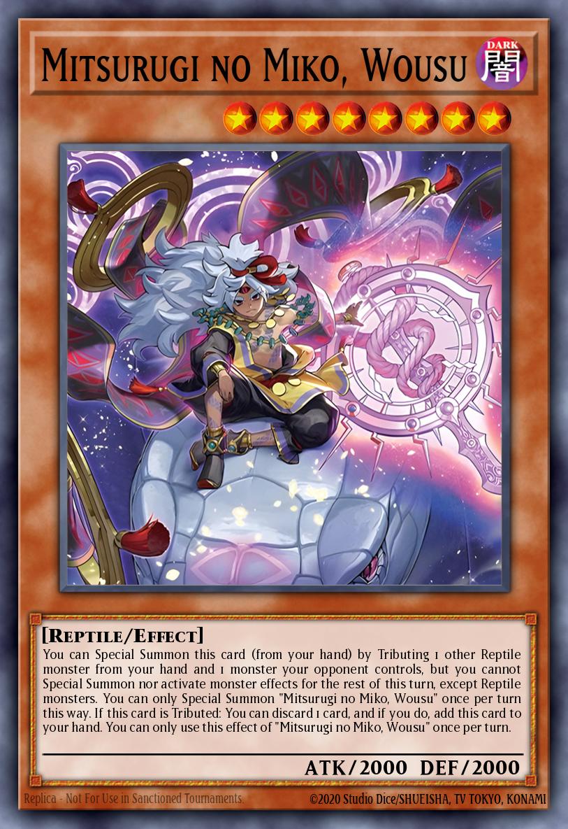 Mitsurugi no Miko, Wousu