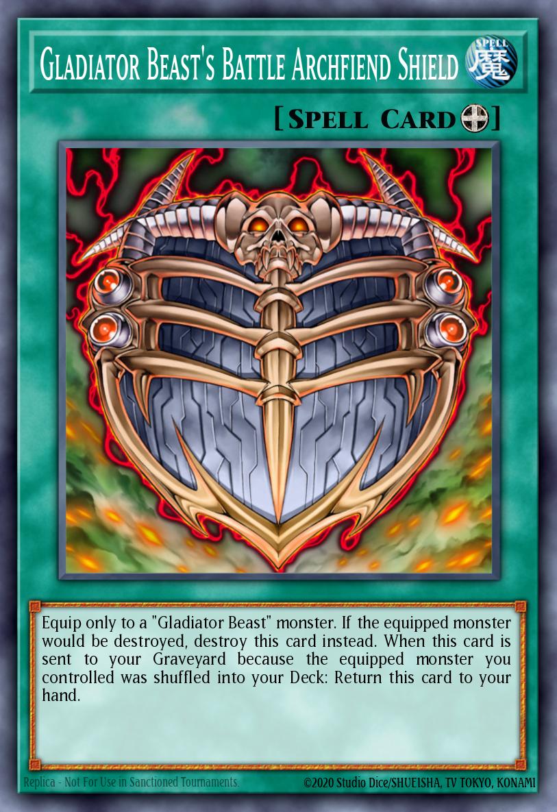 Gladiator Beast's Battle Archfiend Shield