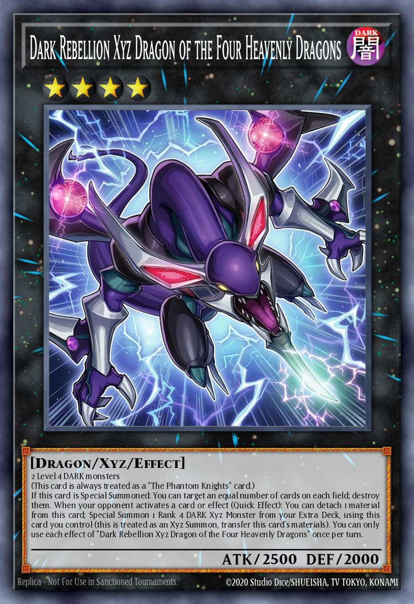 Dark Rebellion Xyz Dragon of the Four Heavenly Dragons