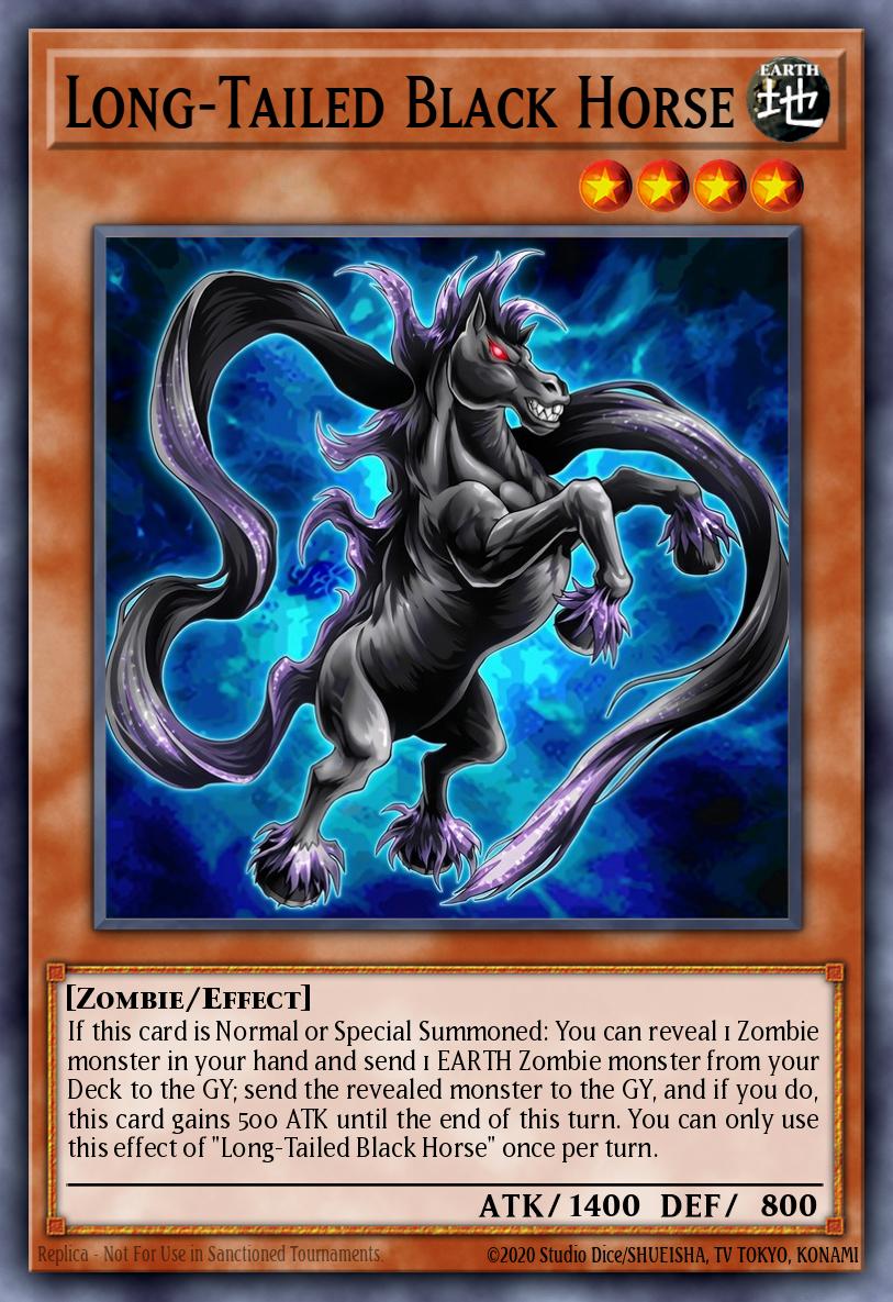 Long-Tailed Black Horse